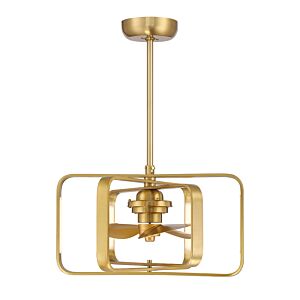 Lynx LED Fan D'Lier in Warm Brass