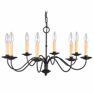 Heritage 8-Light Chandelier in Black