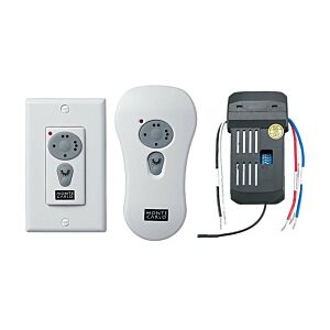 Universal Wall with Hand-Held Remote Control Kit in White