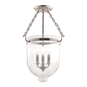  Hampton Ceiling Light in Polished Nickel