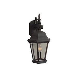 Craftmade Straight Glass 18" Outdoor Wall Light in Textured Matte Black