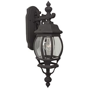 Craftmade French Style 22" Outdoor Wall Light in Textured Matte Black