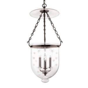 Hampton 3-Light Pendant in Old Bronze