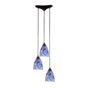 Classico 3-Light Pendant in Dark Rust