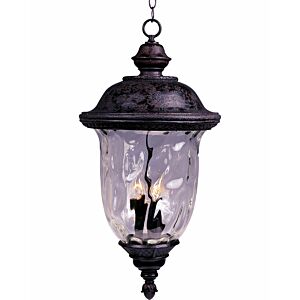 Carriage House VX 3-Light Outdoor Hanging Lantern in Oriental Bronze