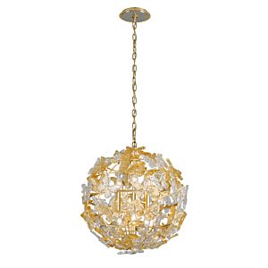  Milan by Martyn Lawrence Bullard Pendant Light in Gold Leaf