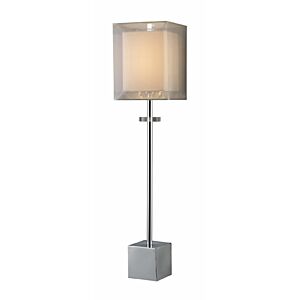 Exeter 1-Light Table Lamp in Chrome