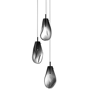  Liquid Pendant Light in Satin Black