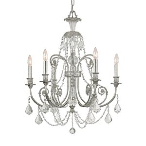 Regis 6-Light Chandelier in Olde Silver