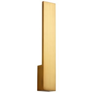 Icon 1-Light LED Wall Sconce in Aged Brass