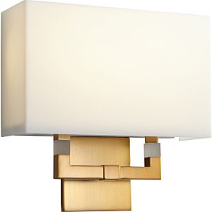 Chameleon 1-Light LED Wall Sconce in Aged Brass