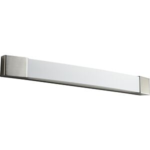 Apollo 2-Light LED Bathroom Vanity Light in Satin Nickel