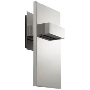 Vela 2-Light LED Wall Sconce in Polished Nickel