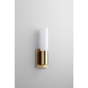 Magneta 1-Light LED Wall Sconce in Aged Brass