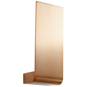 Halo 1-Light LED Wall Sconce in Satin Copper