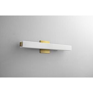 Adelphi 1-Light LED Bathroom Vanity Light in Antique Brass