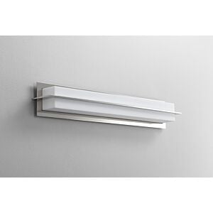 Metrix 1-Light LED Bathroom Vanity Light in Polished Nickel