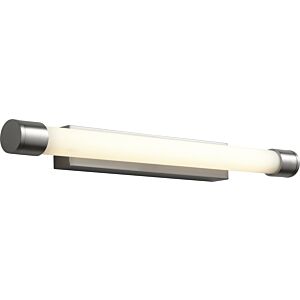 Zenith II 1-Light LED Bathroom Vanity Light in Satin Nickel