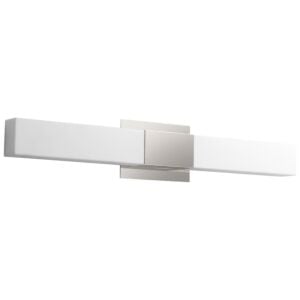 Vega 2-Light LED Bathroom Vanity Light in Polished Nickel