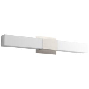 Vega 2-Light LED Bathroom Vanity Light in Satin Nickel