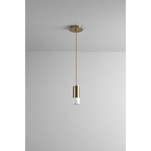 Magneta 1-Light LED Pendant in Aged Brass