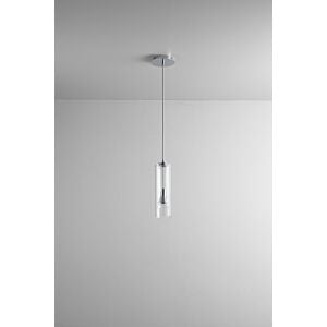 Gratis 1-Light LED Pendant in Polished Chrome W with Clear