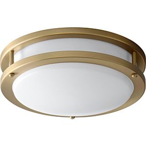 Oracle 1-Light LED Ceiling Mount in Aged Brass