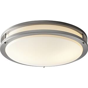 Oracle 2-Light LED Ceiling Mount in Satin Nickel