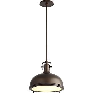 Vida 1-Light LED Pendant in Oiled Bronze