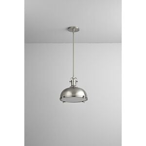 Vida 1-Light LED Pendant in Satin Nickel