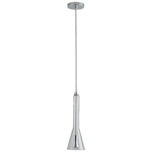 Liberty 1-Light LED Pendant in Polished Chrome W with Clear