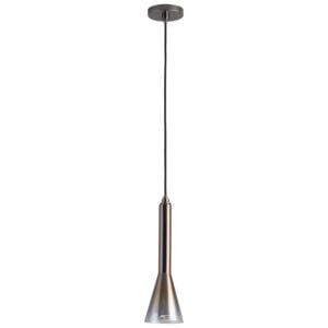 Liberty 1-Light LED Pendant in Gunmetal W with Coffee Ombre