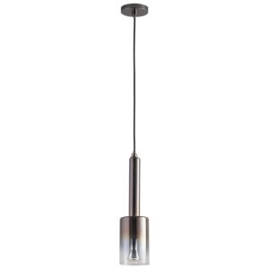 Spindle 1-Light LED Pendant in Gunmetal W with Coffee Ombre