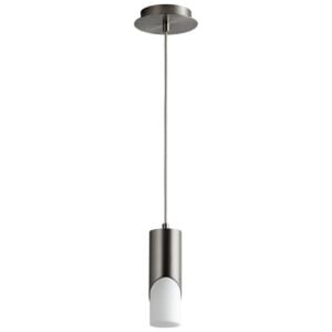 Ellipse 1-Light LED Pendant in Satin Nickel