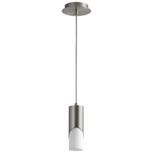 Ellipse 1-Light LED Pendant in Satin Nickel