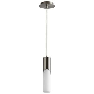 Ellipse 1-Light LED Pendant in Satin Nickel