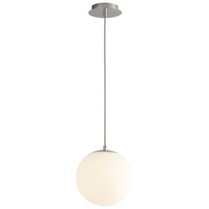 Luna 1-Light LED Pendant in Polished Nickel