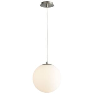 Luna 1-Light LED Pendant in Satin Nickel