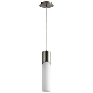 Ellipse 1-Light LED Pendant in Satin Nickel