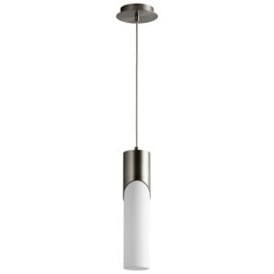 Ellipse 1-Light LED Pendant in Satin Nickel