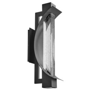 Albedo 1-Light LED Outdoor Wall Sconce in Black