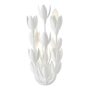 Flora 3-Light LED Wall Sconce in Textured Plaster