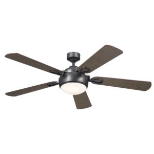 Humble 1-Light 60" Ceiling Fan in Anvil Iron