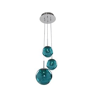 Meteor 3-Light Pendant in Chrome