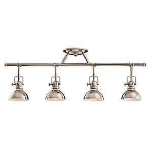 Hatteras Bay 4-Light Rail Light in Polished Nickel