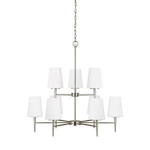 Generation Lighting Driscoll 9-Light Chandelier in Brushed Nickel