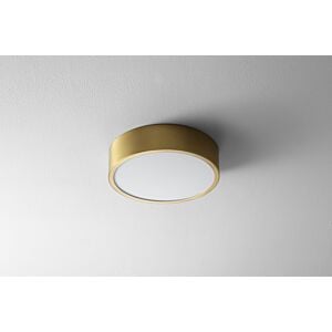 Peepers 1-Light LED Ceiling Mount in Aged Brass