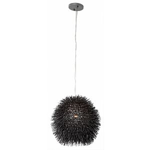 Urchin 1-Light Mini Pendant in Black