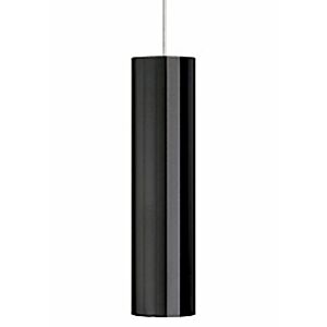 Piper 1-Light Pendant in Black with Satin Nickel