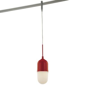 Gk Lightrail 1-Light Pendant Head in Matte Red